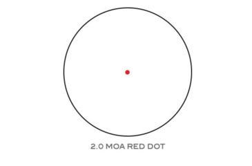 Image of Trijicon 1x25 MRO Patrol 2.0 MOA ADJ Red Dot Sight, No Mount, Black, 2200017