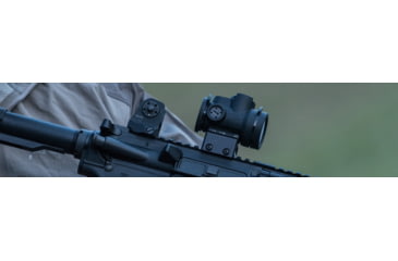 Image of Trijicon 1x25 MRO Patrol 2 MOA Adjustable Red Dot Sight, No Mount, Black, 2200017