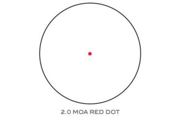 Image of Trijicon 1x25 MRO Patrol 2 MOA Adjustable Red Dot Sight w/ 1/3 Co-Witness Quick Release Mount AC32071, Black, 2200018