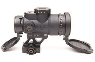 Image of Trijicon 1x25 MRO Patrol 2 MOA Adjustable Red Dot Sight w/Full Co-Witness Quick Release Mount AC32070, Black, 2200019