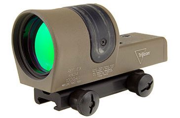 Image of Trijicon 1x42 Reflex Sight, CK-FDE, Amber 4.5 MOA Dot Reticle, ACOG Base with TA51 Fla, 800109