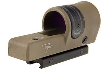 Image of Trijicon 1x42 Reflex Sight, CK-FDE, Amber 6.5 MOA Dot Reticle, ACOG Base with TA51 Fla, 800091