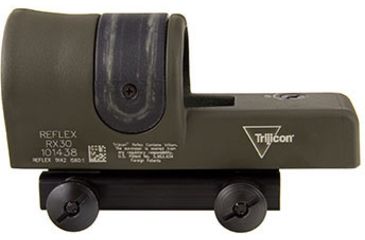 Image of Trijicon 1x42 Reflex Sight, CK-ODG, Amber 6.5 MOA Dot Reticle, ACOG Base with TA51 Fla, 800090