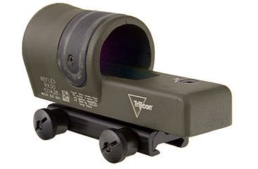 Image of Trijicon 1x42 Reflex Sight, CK-ODG, Amber 6.5 MOA Dot Reticle, ACOG Base with TA51 Fla, 800090