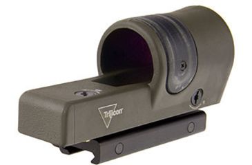 Image of Trijicon 1x42 Reflex Sight, CK-ODG, Amber 6.5 MOA Dot Reticle, ACOG Base with TA51 Fla, 800090