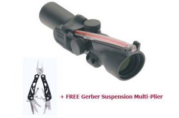 Image of Trijicon Compact ACOG 2x20mm Tritium-Illuminated Reticle &amp; BAC Night &amp; Day Sight with Special Ring Base TA40 - Special Order with FREE Gerber Suspension Multi-Plier 1471