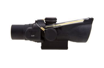 Image of Trijicon 2x20 Compact ACOG Rifle Scope,Dual Illuminated Amber 9.2 MOA Triangle Reticle w/ M16 Carry Handle Base and Mounting Screw 400146