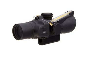 Image of Trijicon 2x20 Compact ACOG Rifle Scope,Dual Illuminated Amber 9.2 MOA Triangle Reticle w/ M16 Carry Handle Base and Mounting Screw 400146