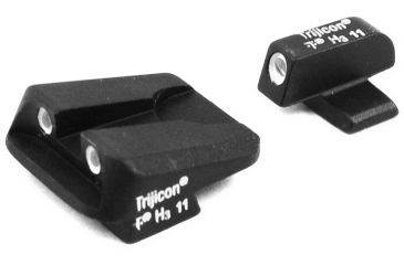 Image of Trijicon Bright &amp; Tough 3 Dot Night Sight Set, Green Front, Green Novak Rear - SIG All Models Except P229 - SG05