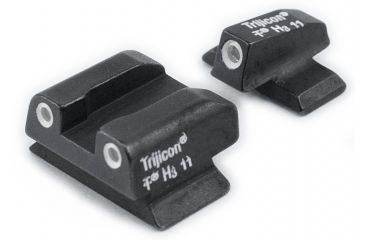 Image of Trijicon Bright &amp; Tough 3 Dot Night Sight Set, Green Front &amp; Orange Novak Rear- For Glock Pistols - GL11O