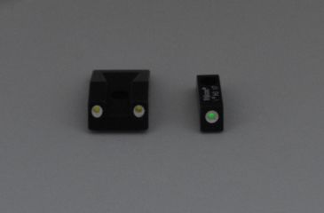Image of Trijicon Bright &amp; Tough 3 Dot Night Sight Set, Green Front &amp; Yellow Rear - Taurus PT111/132/138/140/145