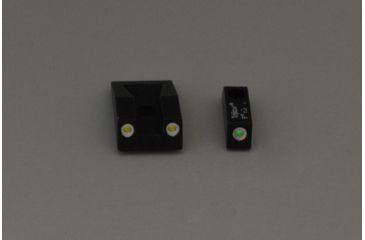 Image of Trijicon Bright &amp; Tough 3 Dot Night Sight Set, Green Front &amp; Yellow Rear - Taurus PT111/132/138/140/145