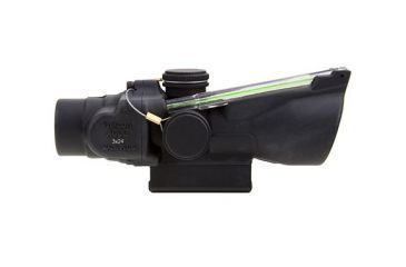 Image of Trijicon 3x24 XB Compact ACOG Crossbow Scope, Dual Illuminated Green Chevron 300-340fps Bolt Drop Reticlew/M16 Carry Handle Base 400143