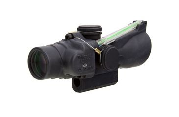 Image of Trijicon 3x24 XB Compact ACOG Crossbow Scope, Dual Illuminated Green Chevron 300-340fps Bolt Drop Reticlew/M16 Carry Handle Base 400143