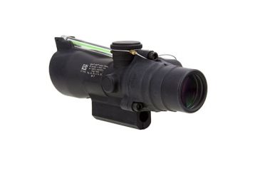 Image of Trijicon 3x24 XB Compact ACOG Crossbow Scope, Dual Illuminated Green Chevron 300-340fps Bolt Drop Reticlew/M16 Carry Handle Base 400143
