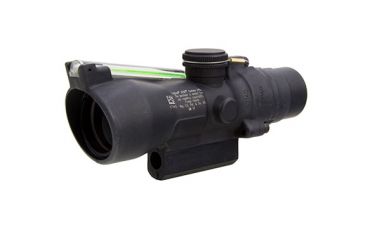 Image of Trijicon 3x24 XB Compact ACOG Crossbow Scope, Dual Illuminated Green Chevron 300-340fps Bolt Drop Reticlew/M16 Carry Handle Base 400143