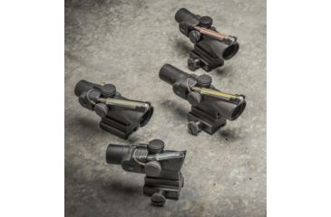 Image of Trijicon ACOG TA33 3x30mm Rifle Scope, Black, Amber Crosshair .308 / 168 Grain Reticle, MOA Adjustment, 400122