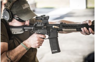 Image of Trijicon ACOG TA33 3x30mm Rifle Scope, Black, Amber Crosshair .308 / 168 Grain Reticle, MOA Adjustment, 400122