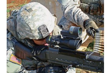 Image of Trijicon ACOG TA33 3x30mm Rifle Scope, Black, Amber Crosshair .308 / 168 Grain Reticle, MOA Adjustment, 400122