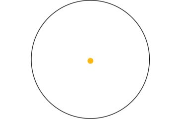 Image of Trijicon 42mm Reflex Amber 4.5 MOA Dot Reticle Sight, Black w/ Flattop mount RX34-14