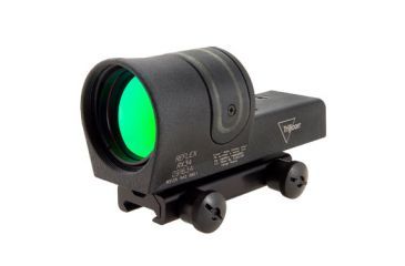 Image of Trijicon 42mm Reflex Amber 4pt5 Moa Dot Reticle Sight Black W Ta51 Flattop Mount Rx34a 51 Front V1