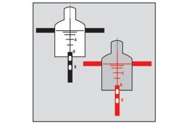Image of Full Line Red Illumination Reticle of Trijicon TA01 Scope
