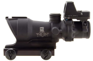 Image of Trijicon 4x32 ACOG Rifle Scope, Center Illuminated Amber Crosshair .223 Reticle w/ Colt Knob Thumbscrew Mount &amp; LED 3.25 MOA Red Dot RMR Type 2, Black, 100556