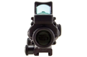 Image of Trijicon 4x32 ACOG Rifle Scope, Center Illuminated Amber Crosshair .223 Reticle w/ Colt Knob Thumbscrew Mount &amp; LED 3.25 MOA Red Dot RMR Type 2, Black, 100556