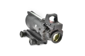 Image of Trijicon 4x32 ACOG Rifle Scope, Dual Illuminated Green Crosshair .223 Reticle w/ Colt Knob Thumbscrew Mount &amp; LED 3.25 MOA Red Dot RMR Type 2, Black, 100552