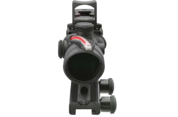 Image of Trijicon 4x32 ACOG Rifle Scope, Dual Illuminated Red Chevron .223 Reticle w/ Colt Knob Thumbscrew Mount &amp; LED 3.25 MOA Red Dot RMR Type 2, Black, 100549