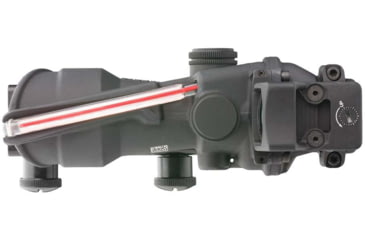 Image of Trijicon 4x32 ACOG Rifle Scope, Dual Illuminated Red Chevron .223 Reticle w/ Colt Knob Thumbscrew Mount &amp; LED 3.25 MOA Red Dot RMR Type 2, Black, 100549