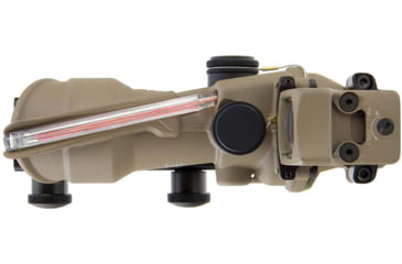 Image of Trijicon 4x32 ACOG Rifle Scope, Dual Illuminated Red Chevron .223 Reticle w/ Colt Knob Thumbscrew Mount &amp; LED 3.25 MOA Red Dot RMR Type 2, Cerakote FDE, 100570