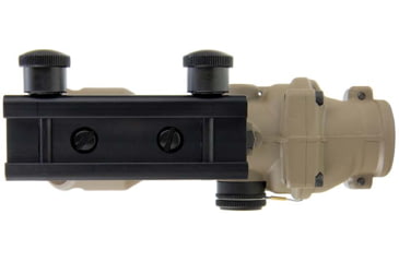 Image of Trijicon 4x32 ACOG Rifle Scope, Dual Illuminated Red Chevron .223 Reticle w/ Colt Knob Thumbscrew Mount &amp; LED 3.25 MOA Red Dot RMR Type 2, Cerakote FDE, 100570