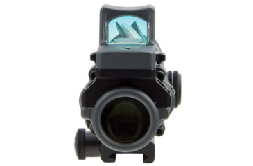 Image of Trijicon 4x32 ACOG Rifle Scope, Dual Illuminated Red Chevron .223 Reticle w/ Colt Knob Thumbscrew Mount &amp; LED 3.25 MOA Red Dot RMR Type 2, Cerakote Gray, 100568