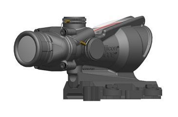 Image of Trijicon 4x32 ACOG Scope, Dual Illuminated Red Horseshoe/Dot M855 RCO Reticle w/ LaRue Tactical LT799 Mount, Red TA31-D-100582