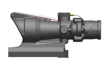 Image of Trijicon 4x32 ACOG Scope, Dual Illuminated Red Horseshoe/Dot M855 RCO Reticle w/ LaRue Tactical LT799 Mount, Red TA31-D-100582