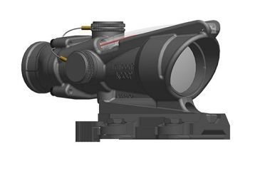 Image of Trijicon 4x32 ACOG Scope, Dual Illuminated Red Horseshoe/Dot M855 RCO Reticle w/ LaRue Tactical LT799 Mount, Red TA31-D-100582