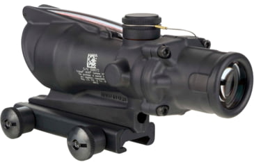 Image of Trijicon ACOG Rifle Scope, 4x32, Dual Illuminated Red Horseshoe/Dot Reticle w/Colt Knob Thumscrew Mount, Black, 100581