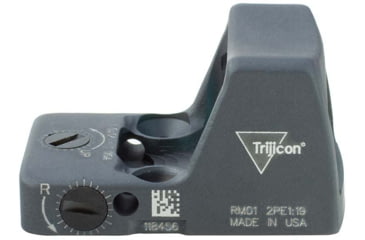 Image of Trijicon RMR Type 2 Automatic Red Dot Sight, 6.5 MOA Red Dot, RMR Mount, No Adjustable Button, Gray, 700643