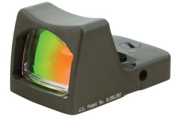 Image of Trijicon RMR Type 2 Automatic Red Dot Sight, 6.5 MOA Red Dot, RMR Mount, No Adjustable Button, ODG, 700644