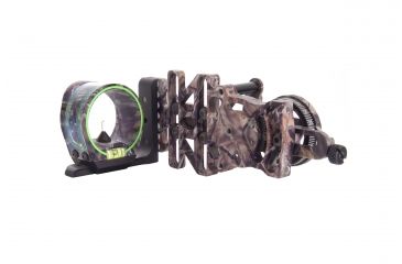 Image of Factory DEMO Trijicon AccuPin Bow Sight Green w Dovetail Base AccuDial Mt RH Lost BW50G LS