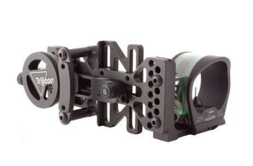 Image of Trijicon AccuPin Bow Sight Green with AccuDial Mount RH - Black BW50G-BL