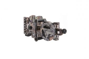 Image of Trijicon AccuPin Bowsight - Green w/Dovetail Base &amp; AccuDial Mount, Left Hand, Real Tree AP BW51G-RT