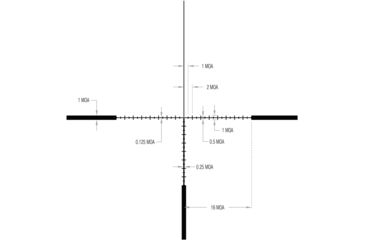 Image of Trijicon AccuPoint TR-34 3-18x50mm Rifle Scope, 30 mm Tube, Second Focal Plane, Black, Green MOA Ranging Reticle w/ Dot, MOA Adjustment, 200158
