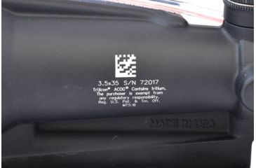 Image of Trijicon ACOG 3.5x35 Dual Ill Rifle Scope w/Mount, Red Crosshair .308 Reticle