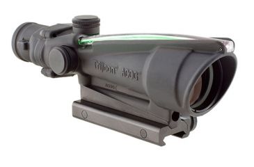 Image of Trijicon ACOG TA11 3.5x35mm Rifle Scope, Black, Green Chevron 5.56x45mm M193 / 55 Grain Reticle, MOA Adjustment, 100293