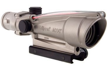 Image of Trijicon ACOG 3.5x35 Nickel Boron Dual Illum. Red Chevron .223 Ballistic Reticle w/ TA51 Mount TA11-C-100200