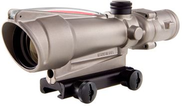 Image of Trijicon ACOG 3.5x35 Nickel Boron Dual Illum. Red Chevron .223 Ballistic Reticle w/ TA51 Mount TA11-C-100200