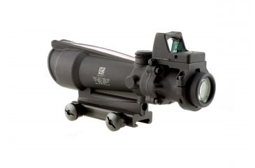 Image of Trijicon ACOG 3.5x35 Dual Ill Rifle Scope, Red Crosshair .223 Reticle, 4.0 MOA RMR Sight, Mount