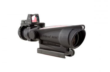 Image of Trijicon ACOG 3.5x35 Dual Ill Rifle Scope, Red Crosshair .223 Reticle, 4.0 MOA RMR Sight, Mount